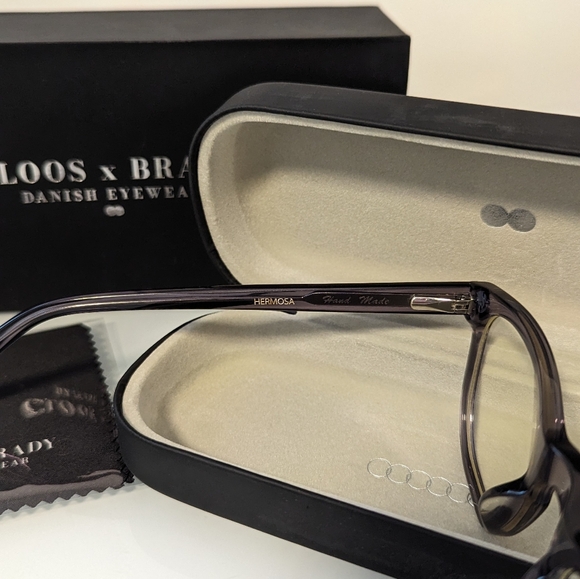 HERMOSA Christopher Cloos x Tom Brady Blue Light Glasses, Grey Tonic, No Bar NIB - Picture 6 of 9